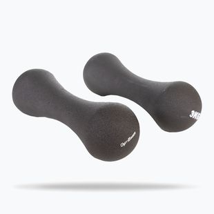 Dumbbells GymBeam Neoprene Dumbbells 2 x 3 kg dark grey