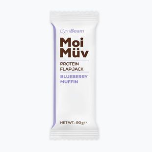 Protein bar GymBeam MoiMüv Flapjack 90 g blueberry muffin