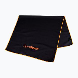 Quick-dry towel GymBeam black/orange