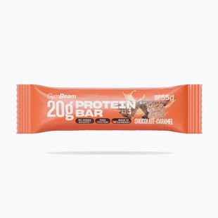 Protein bar GymBeam 55 g chocolate/carmel