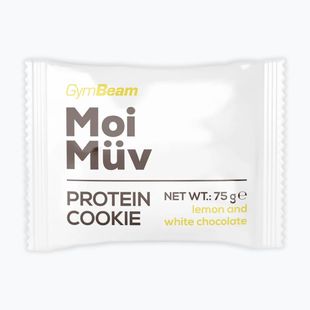 Protein cookie GymBeam MoiMüv 75 g lemon/white chocolate