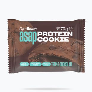 Protein cookie GymBeam ASAP 70 g triple chocolate