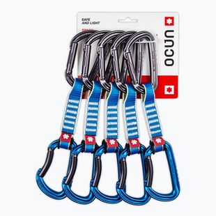 Ocun Falcon QD Zoom PA 12 cm climbing expressions 5 pcs blue.