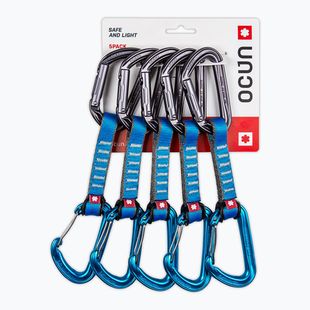 Ocun Hawk QD Combi PA 10 cm climbing expressions 5 pcs blue.