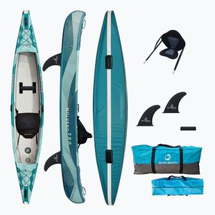 1-person inflatable kayak SPINERA Molveno 380 teal/white/grey