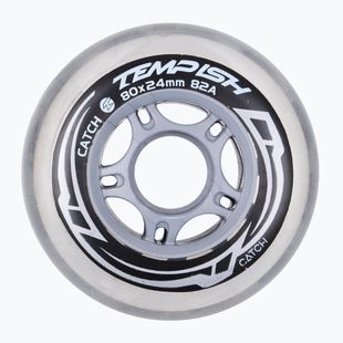 Tempish Catch 80 mm/82A rollerblade wheels 4 pcs clear.