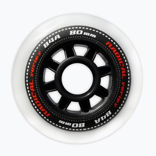 Tempish Radical 80 mm/84A rollerblade wheels 4 pcs white.