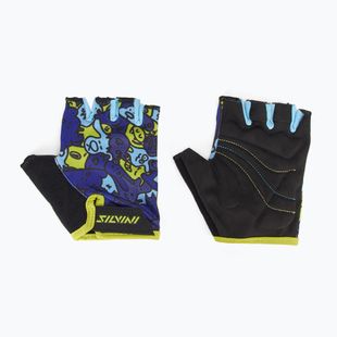 SILVINI children's cycling gloves Locri blue/neon