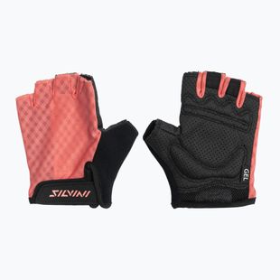 Women's cycling gloves SILVINI Gaiona coral