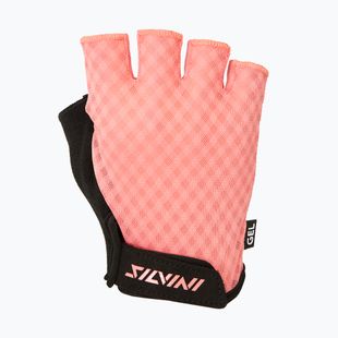 Women's cycling gloves SILVINI Gaiona coral