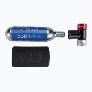 BBB Cycling Co2 AirSpeed pump + 1x 16g cartridge black