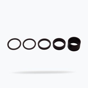 Headset spacers PRO Alu 2/5/10/20 mm / 1-1/8" black