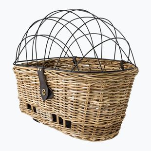 FastRider Jale Rattan Dog Rear Bike Basket Klickfix 57 l naturel