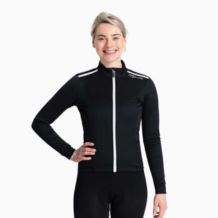 Women's cycling jacket Rogelli Pesara Winter W black/white