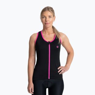 Women's cycling jersey Rogelli Abbey Tank Top W black / pink