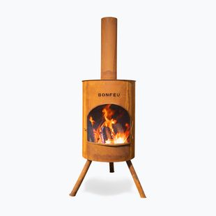 Outdoor fireplace BonFeu BonTon corten