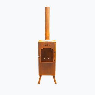 Outdoor fireplace BonFeu BonCarré corten