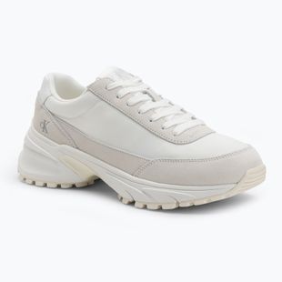 Calvin Klein men's shoes YM0YM01292 Hike Runner Casual Ny-Su Triple Bright White