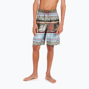 Protest Prtcinema artichoke green children's swim shorts