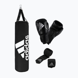 adidas Performance Boxing Set bag + gloves + bandage black and white ADIBAC11KIT-EUN
