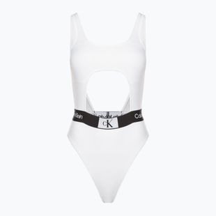 Women's one-piece swimsuit Calvin Klein Cut Out One Piece-Rp white