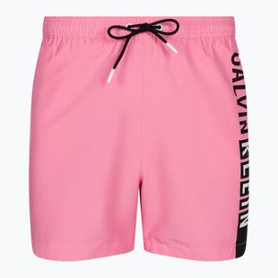 Men's Calvin Klein Medium Drawstring-Graphic sachet pink swim shorts