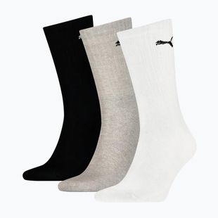 Socks PUMA Sport Crew Lighweight 3 pairs white/grey/black