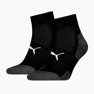 Socks PUMA Sport Cushioned Quarter 2 pairs black