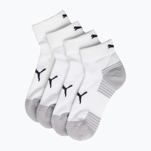 Socks PUMA Sport Cushioned Quarter 2 pairs white