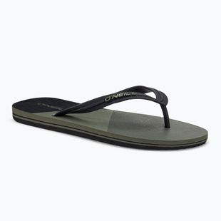 Men's O'Neill Profile Color Block deep lichen green color block flip flops
