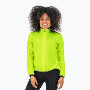 Women's cycling jacket Rogelli Essential yellow