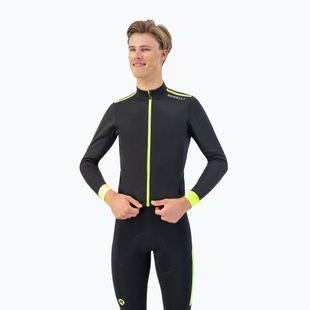 Men's cycling longsleeve Rogelli Core black / fluor yellow