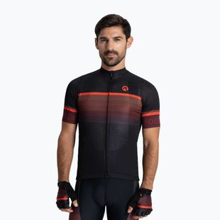 Rogelli Hero II men's cycling jersey red / bordeaux / black