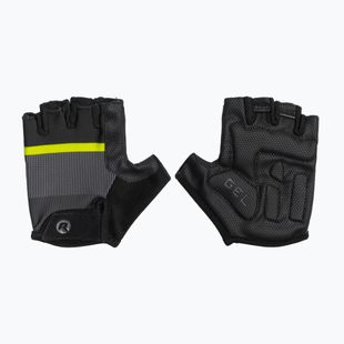 Rogelli Hero II men's cycling gloves black/fluor/grey