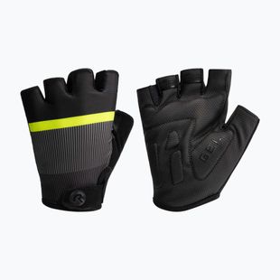 Rogelli Hero II men's cycling gloves black/fluor/grey