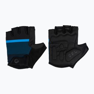 Rogelli Hero II men's cycling gloves black/blue