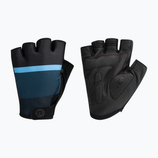 Rogelli Hero II men's cycling gloves black/blue