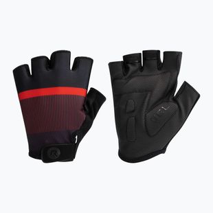 Rogelli Hero II men's cycling gloves black/red/bordeaux