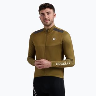 Men's cycling longsleeve Rogelli Mono brown