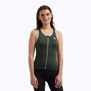 Women's cycling jersey Rogelli Abbey Tank Top W army green / sand