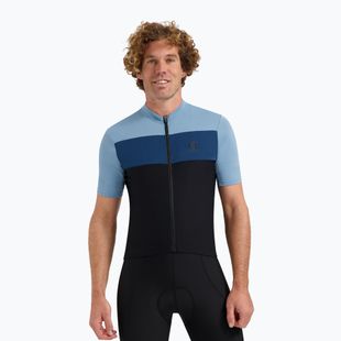 Rogelli Core Block men's cycling jersey black / blue / dark blue
