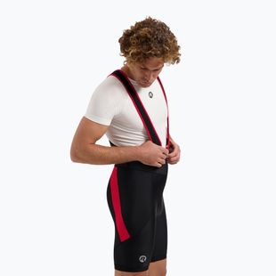 Rogelli Core Bib Short men's cycling shorts black/red