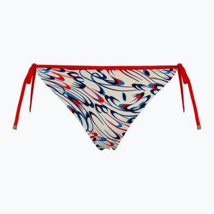 Tommy Hilfiger Cheeky String Swimsuit Bottom Side Tie Print drops motion ecru