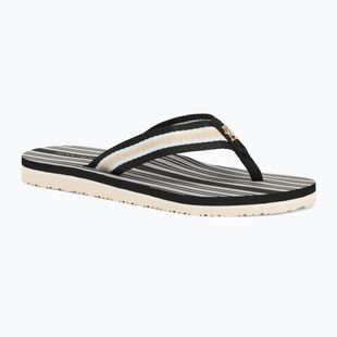 Tommy Hilfiger Im Th Print Beach Sandal black/ecru women's flip flops