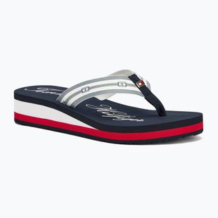 Tommy Hilfiger Im Th Signature Beach Sandal women's flip flops rwb