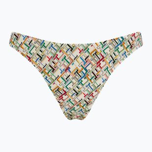 Tommy Hilfiger Cheeky High Leg th multi monogram calico swimsuit bottom
