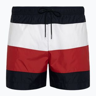 Men's Tommy Hilfiger Medium Drawstring Bold Flag desert sky swim shorts