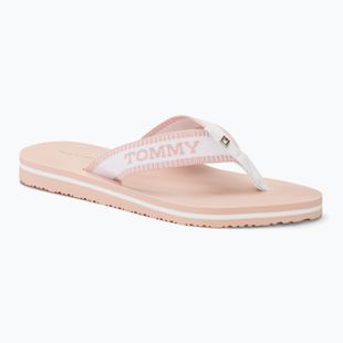 Tommy Hilfiger women's Webbing Pool Slide 0LA ecru/whimsical pink slides