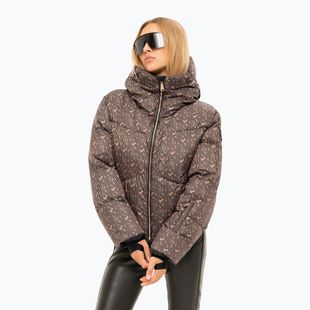 Women's ski jacket Nikkie Newport Logo camel