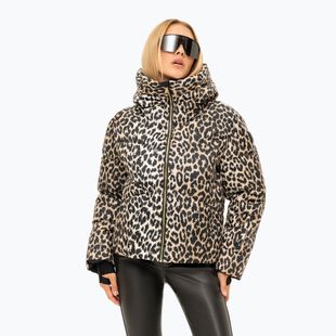Women's ski jacket Nikkie Newport Leopard hummus